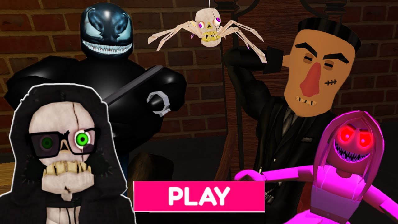 Roblox 4 ESCAPE SCARY Obby SPEEDRUN MR BONY'S, EVIL CRUSH, VENOM PRISON, OLD PSYCHO'S