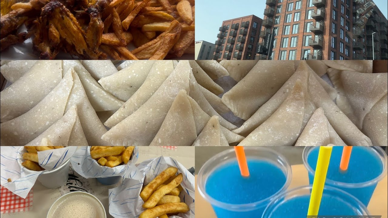 Taking kids to jolly giraffe#samosa order done#steam chicken with fries for lunch #pakfood