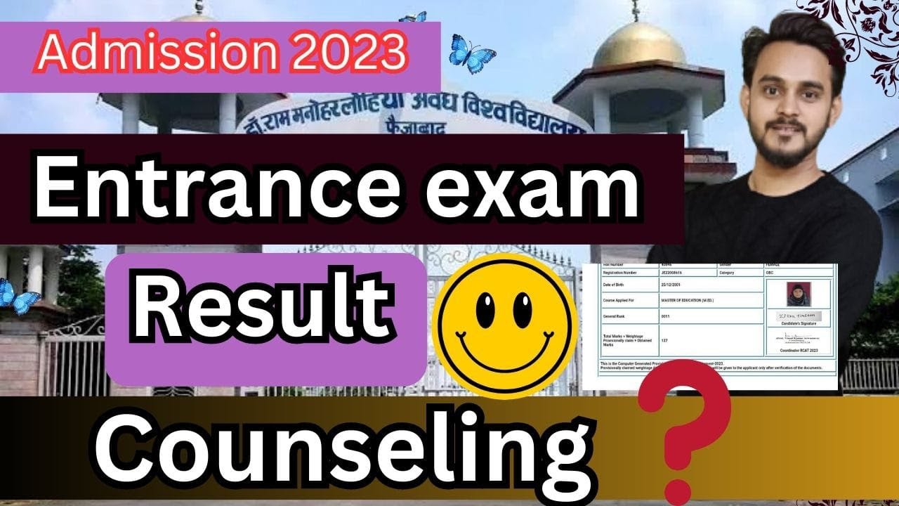 RMLAU Entrance Exam counselling 2023 |RMLAU Entrance Exam Results counselling kaise kare
