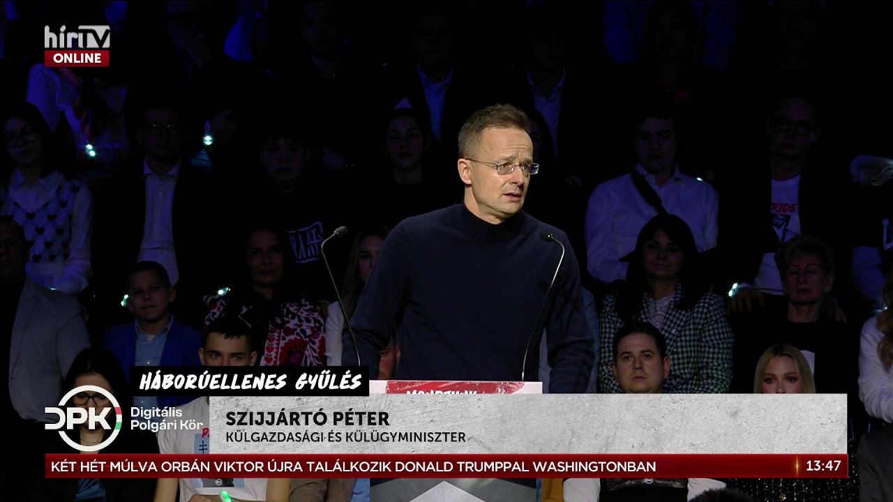 DPK - Háborúellenes gyűlés: Szombathely - élő közvetítés - HírTV