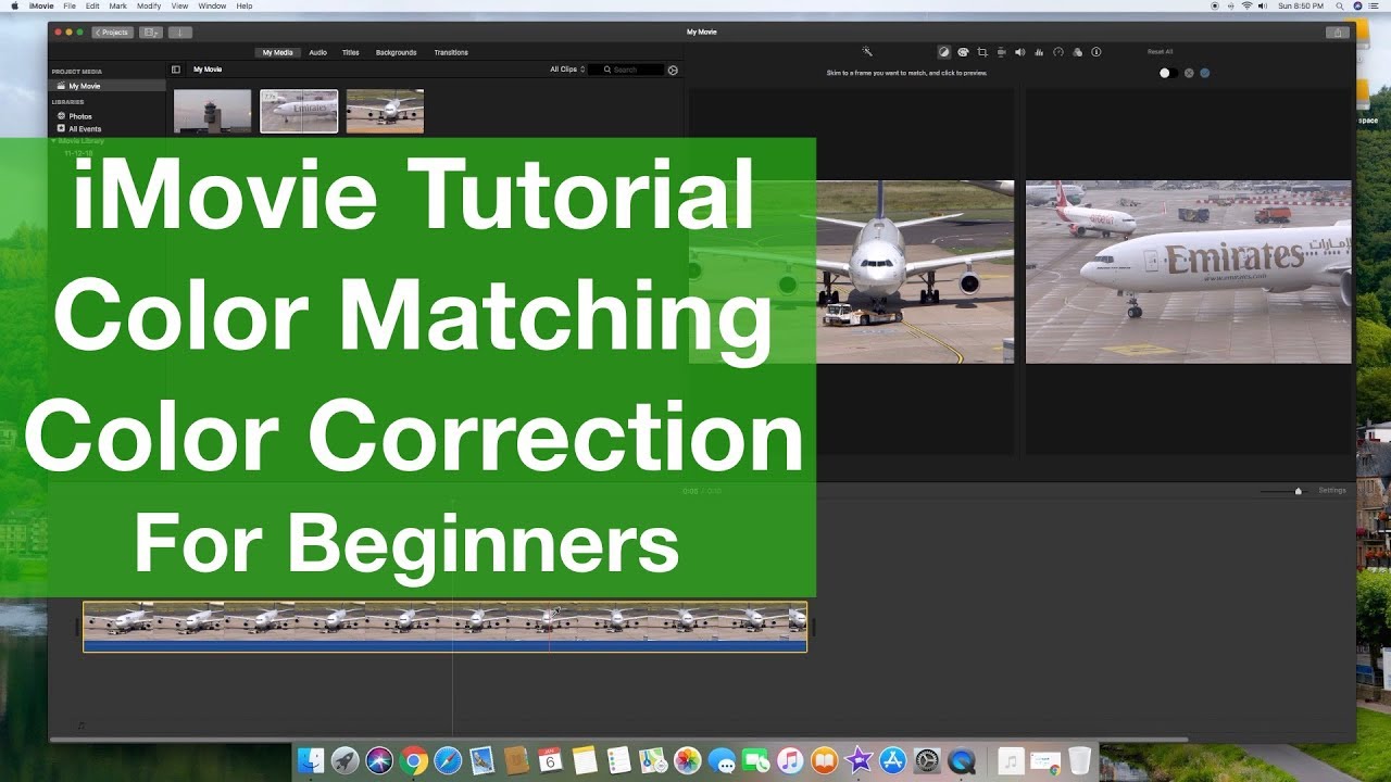 How To Color Correct and Color Match in iMovie 2019