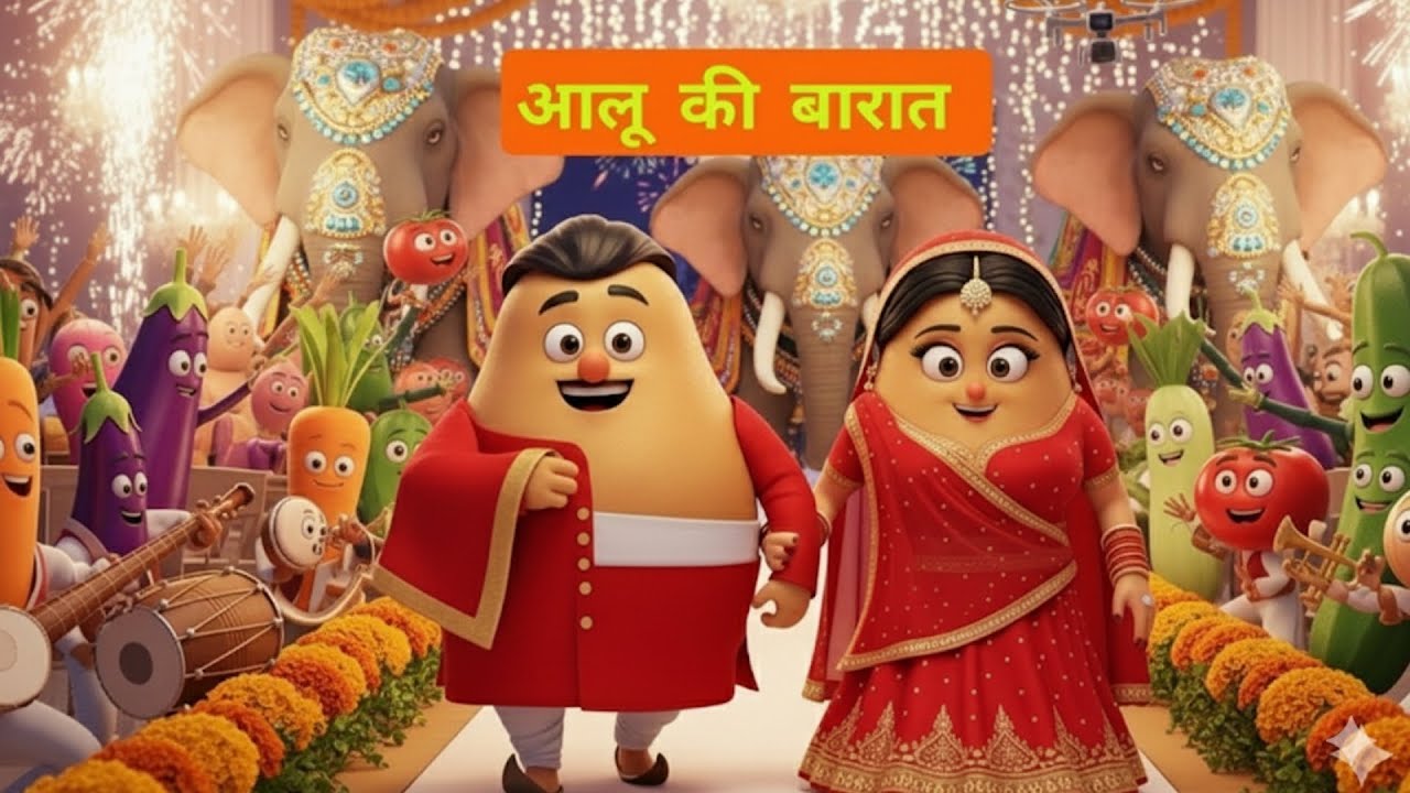 Aalu Ki Barat | Kids Hindi | Hindi Cartoon Video |आलू की बारात | BeBe - Hindi
