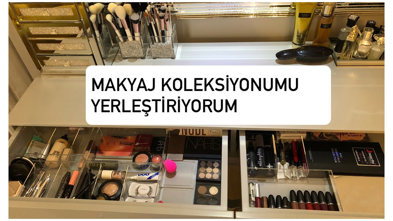 MAKYAJ KOLEKSİYONUMU DÜZENLİYORUM 💄  MAKYAJ MASAMDA NELER VAR