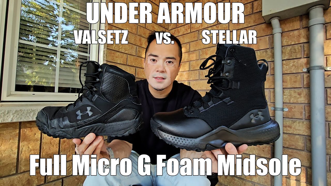 Under Armour Micro G Tactical Boots: Valsetz RTS 1.5 vs. Stellar Wide 4E