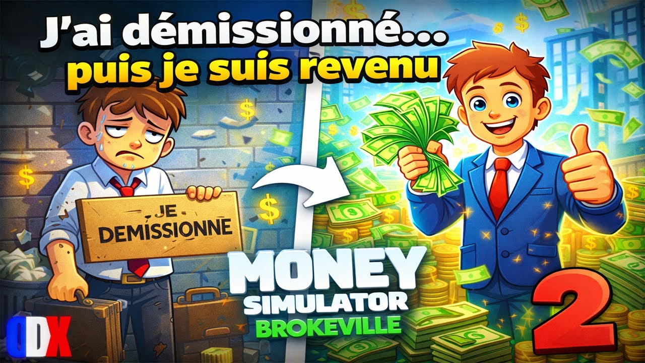 J’ai démissionné… puis je suis revenu (Money Simulator: Brokeville) - 2