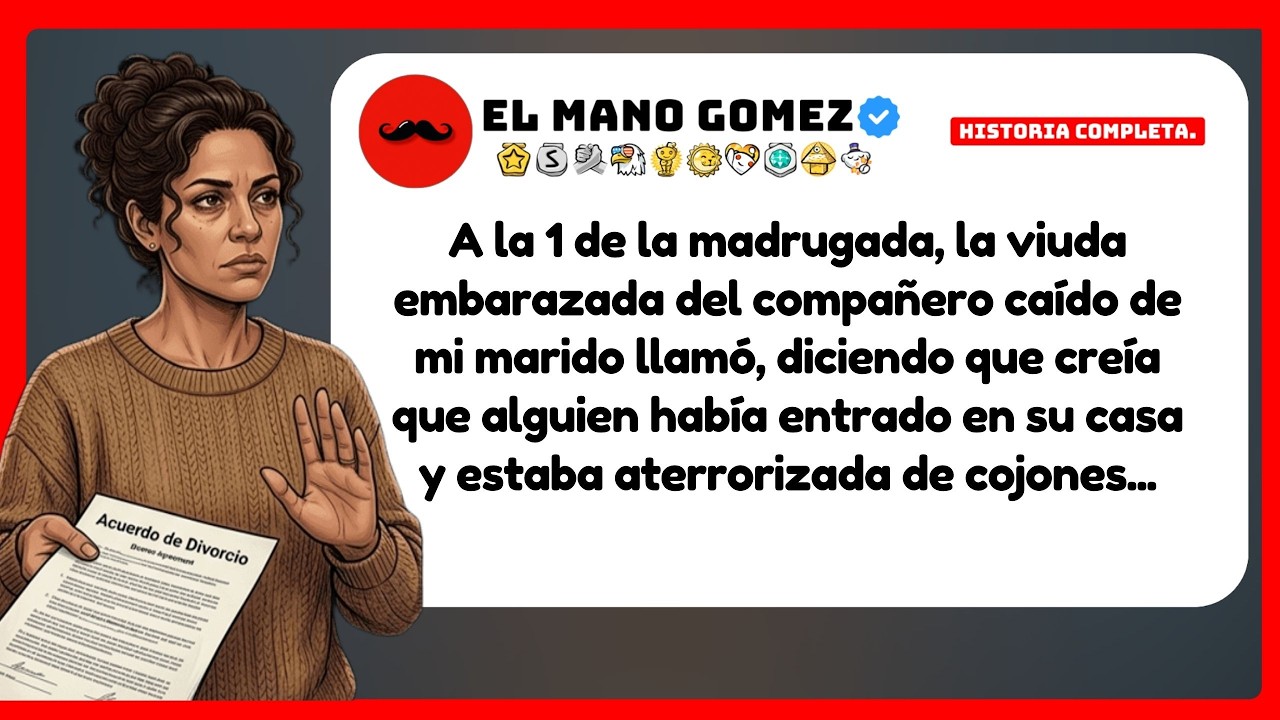 [HISTORIA COMPLETA] A la 1 de la madrugada, la viuda embarazada del compañero caído de mi marido...