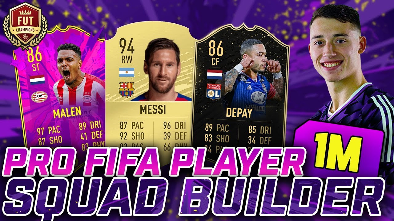 UNREAL PRO FIFA PLAYER 1 MILLION COIN SQUAD BUILDER! - FIFA 20 ULTIMATE TEAM