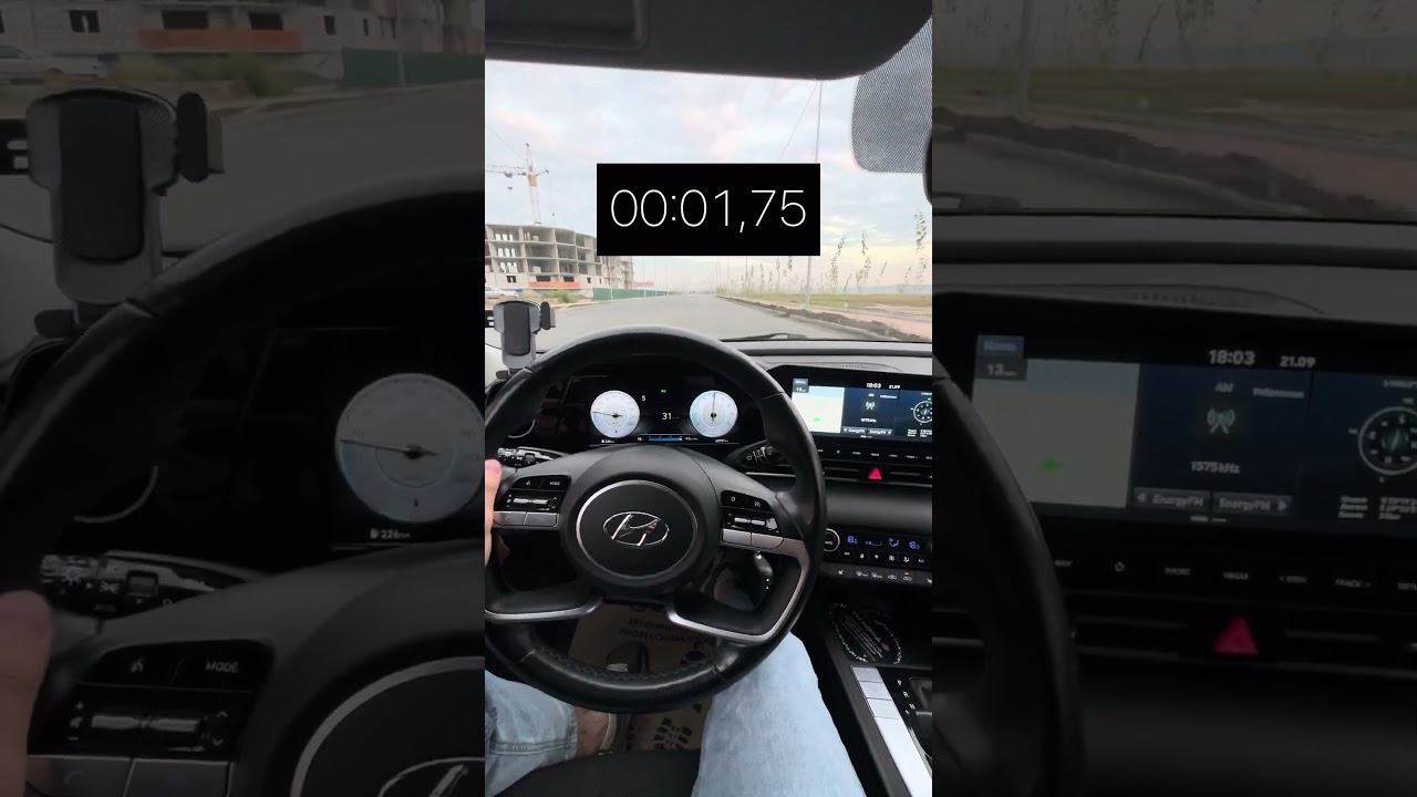 Hyundai Elantra 7 разгон 0-100 #хендайэлантра#разгон0-100#втренды