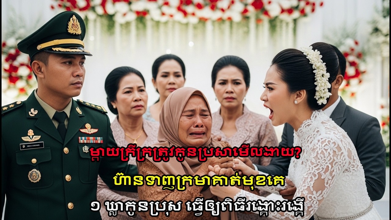 រឿងពិត! ម្ដាយក្រីក្រត្រូវកូនប្រសាមើលងាយមុខគេ?! តែ ១ ឃ្លាកូនកំលោះ ធ្វើឲ្យពិធីមង្គលការដួលរលំ!
