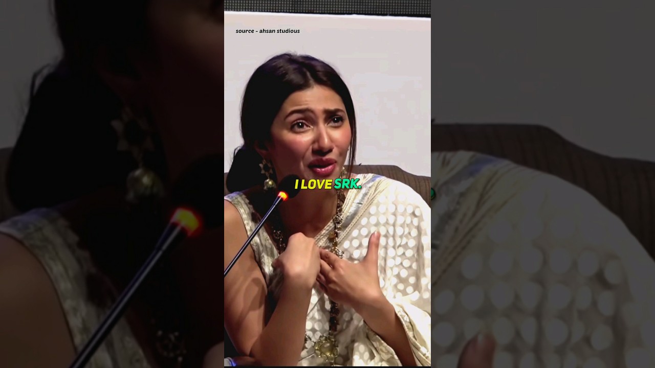🥰 Pakistani Actress Reacts on SRK 😍 #srk #mahirakhan