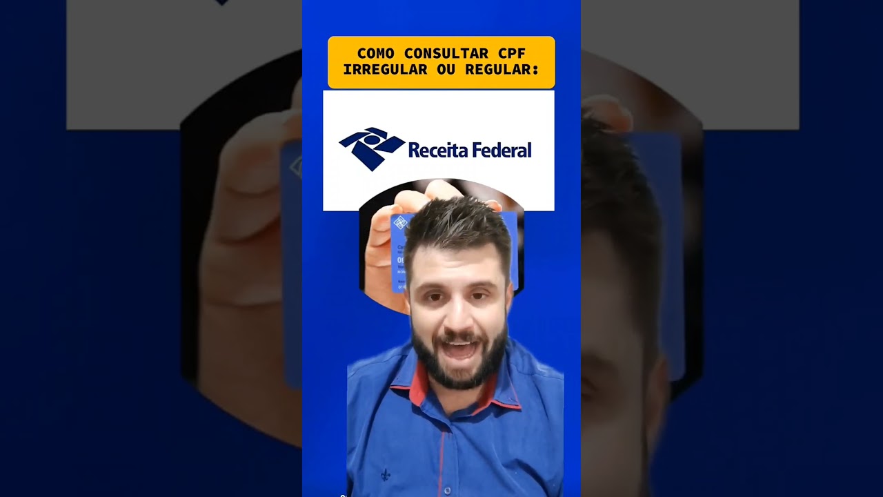 COMO CONSULTAR CPF REGULAR OU IRREGULAR NA RECEITA FEDERAL: #noticias #cpf #receitafederal