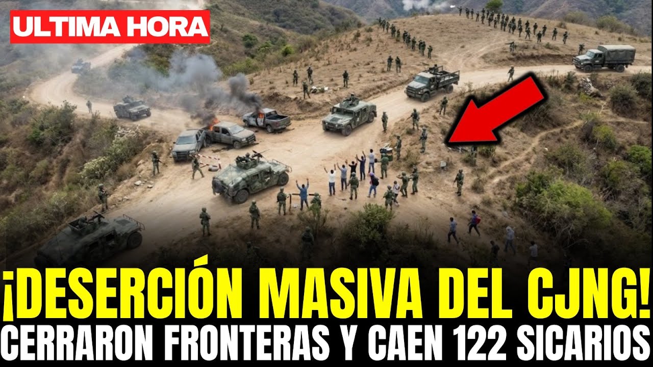 DESERCIÓN MASIVA del CJNG tras CERCO MILITAR en SANTA ANA HUISTA: 122 SICARIOS ABATIDOS