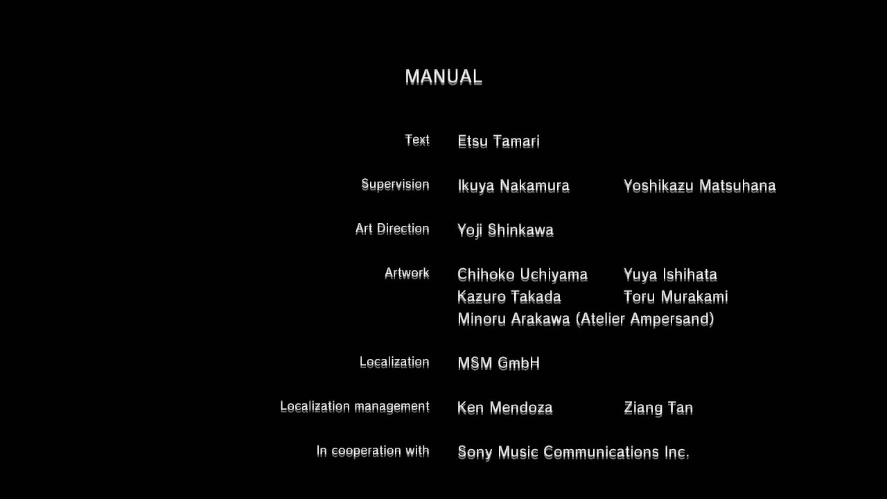 9 MGSV: Ground Zeroes Credits
