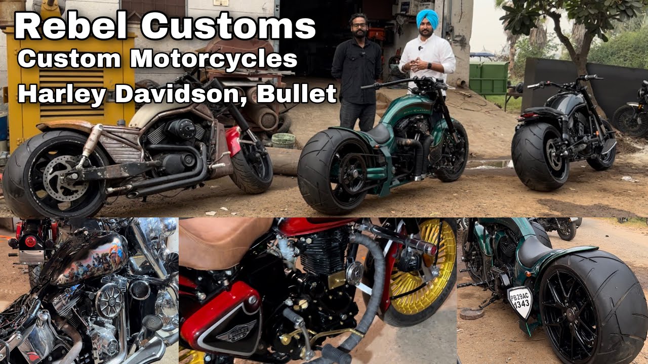 Мотоциклы на заказ | Пневматическая подвеска | Широкие шины | Harley Davidson | Bullet и многое д...