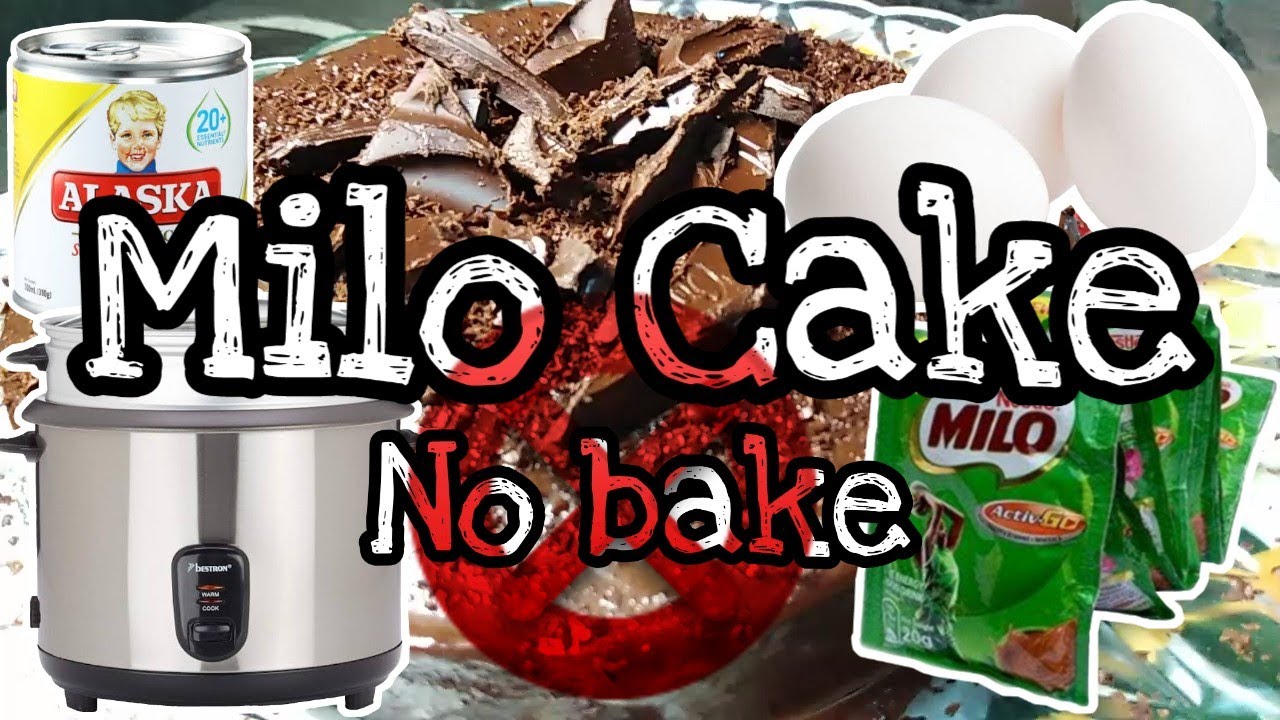 Milo Cake (No Bake) 3 Ingredients Only in RICE COOKER