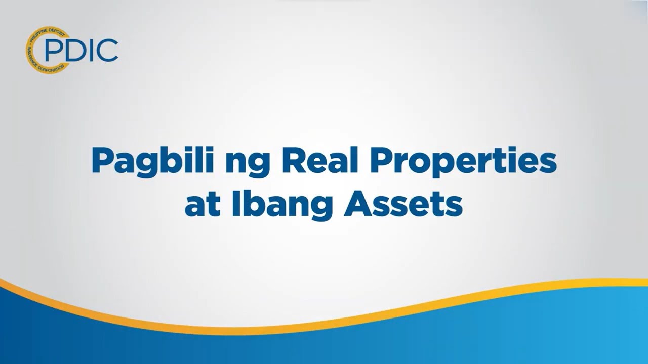 Pagbili ng Real Properties at Ibang Assets
