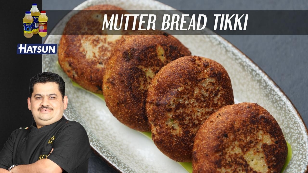 Mutter Bread Tikki | cutlet | protein rich vegetarian starter | kids snacks | Chef Venkatesh Bhat