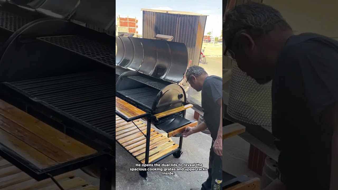 A Look at a Custom Dual Barrel Smoker