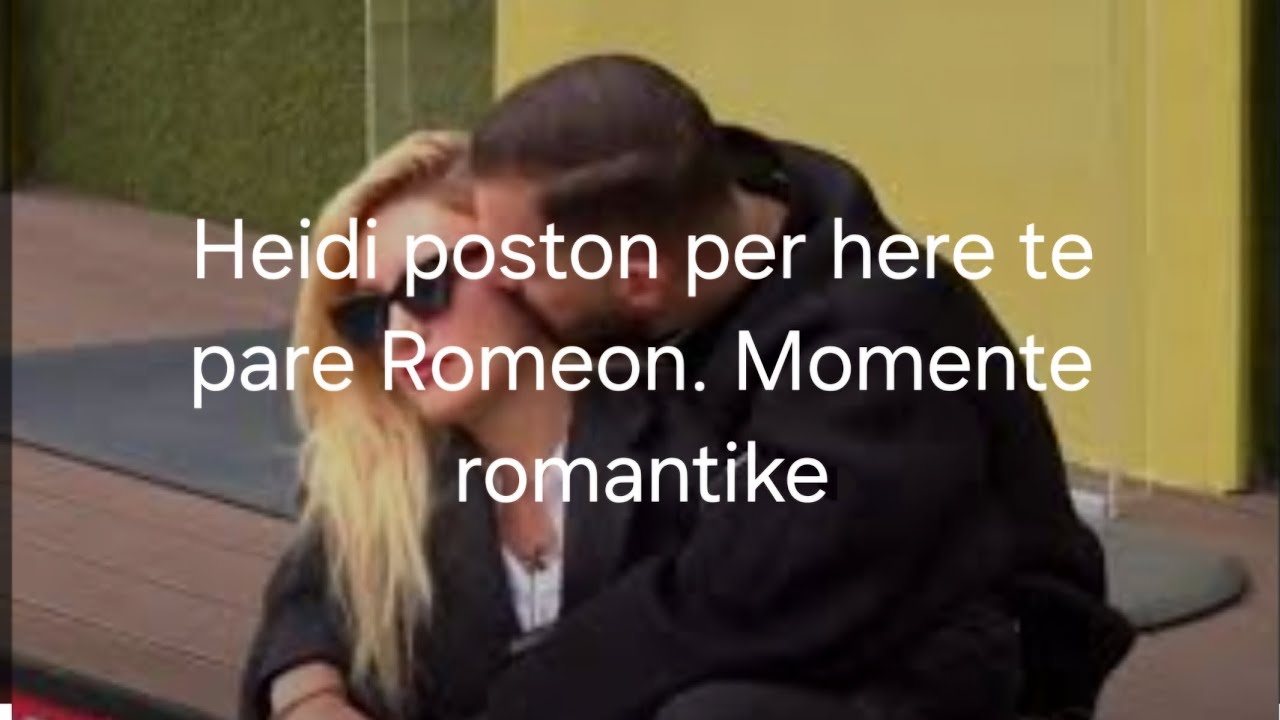 Heidi Baci poston per here te pare Romeon. Momente romantike #heidibaci #romeoveshaj #bbv