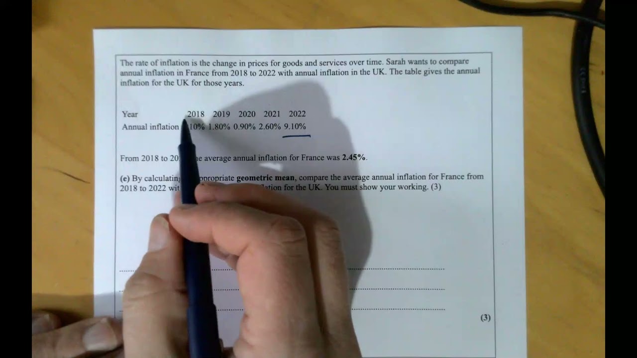 GCSE STATISTIC HIGHER TIER Day 6 Question 2 Year 10 Mock 2