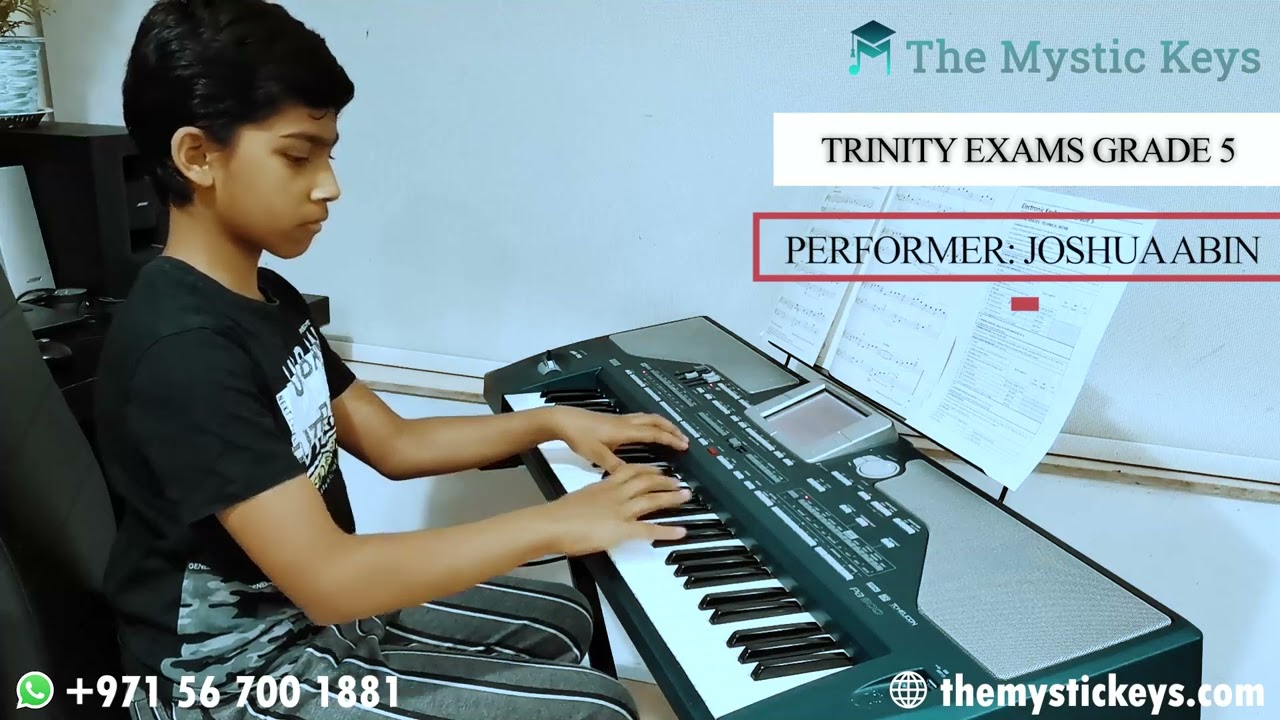 Trinity College London Grade 5 Keyboard Exam Recording | Distinction 92/100