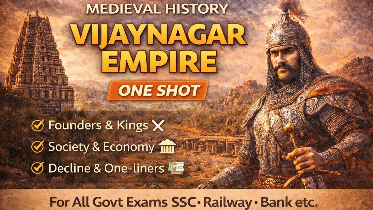 Vijayanagar Empire Explained | SSC • Railway • Bank • UPSC