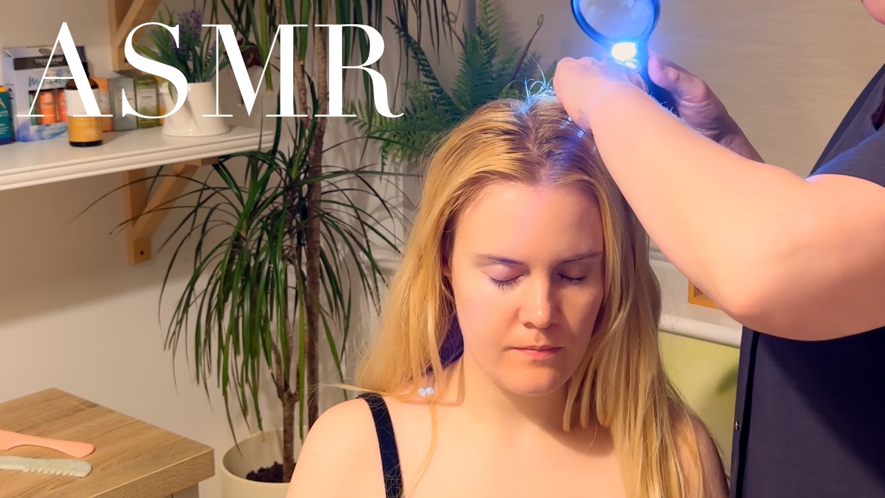 Relaxing ASMR scalp massage (Unintentional ASMR, Real person ASMR)