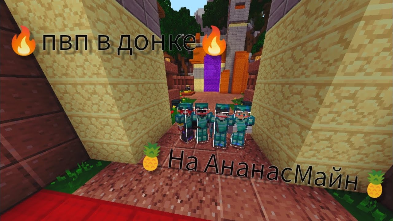ПвП с ПЕРЕХОДНИКА в донке НА AnanasMine