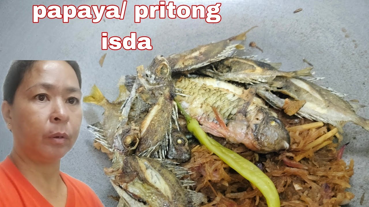 Escabeche na papaya /pritong isda