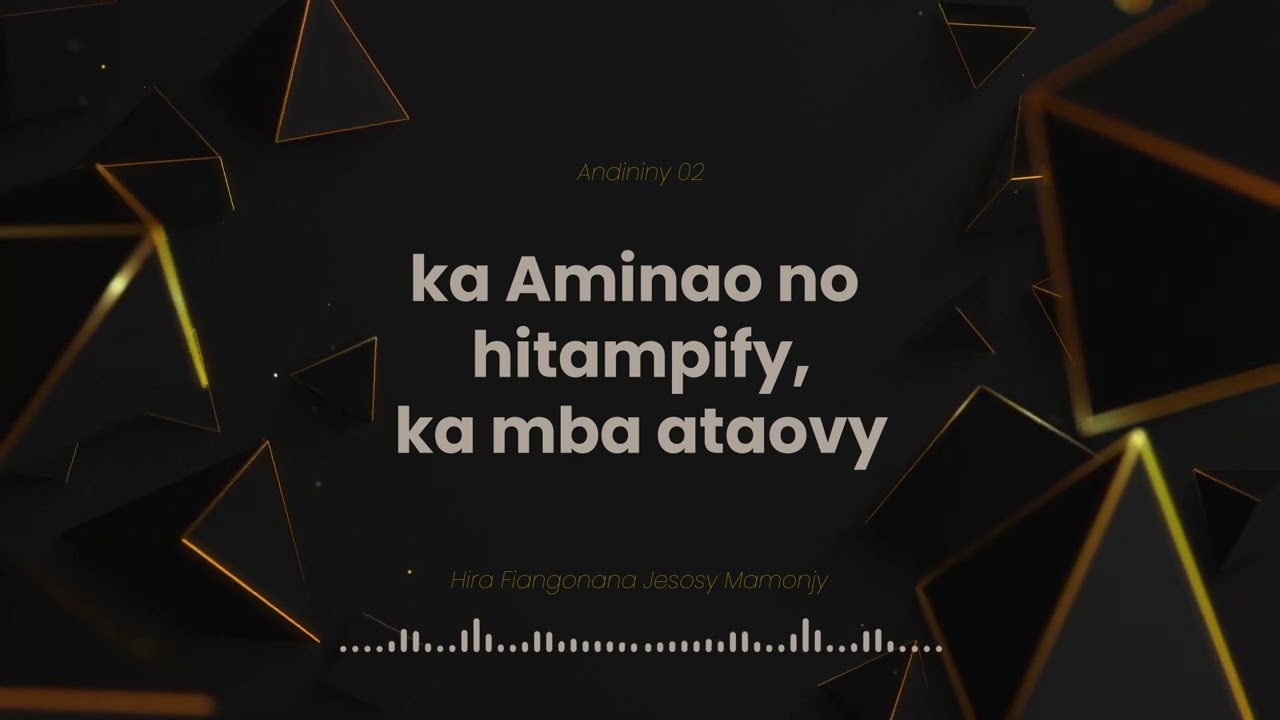 HIRA JESOSY MAMONJY - MIDIRA ATO AN-TRANOLAIKO