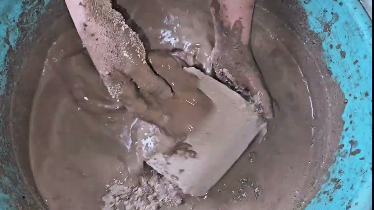 Gritty Sand Cement mugs Crumbling in water + Yummy Dipping for Deep Relaxation 😌 