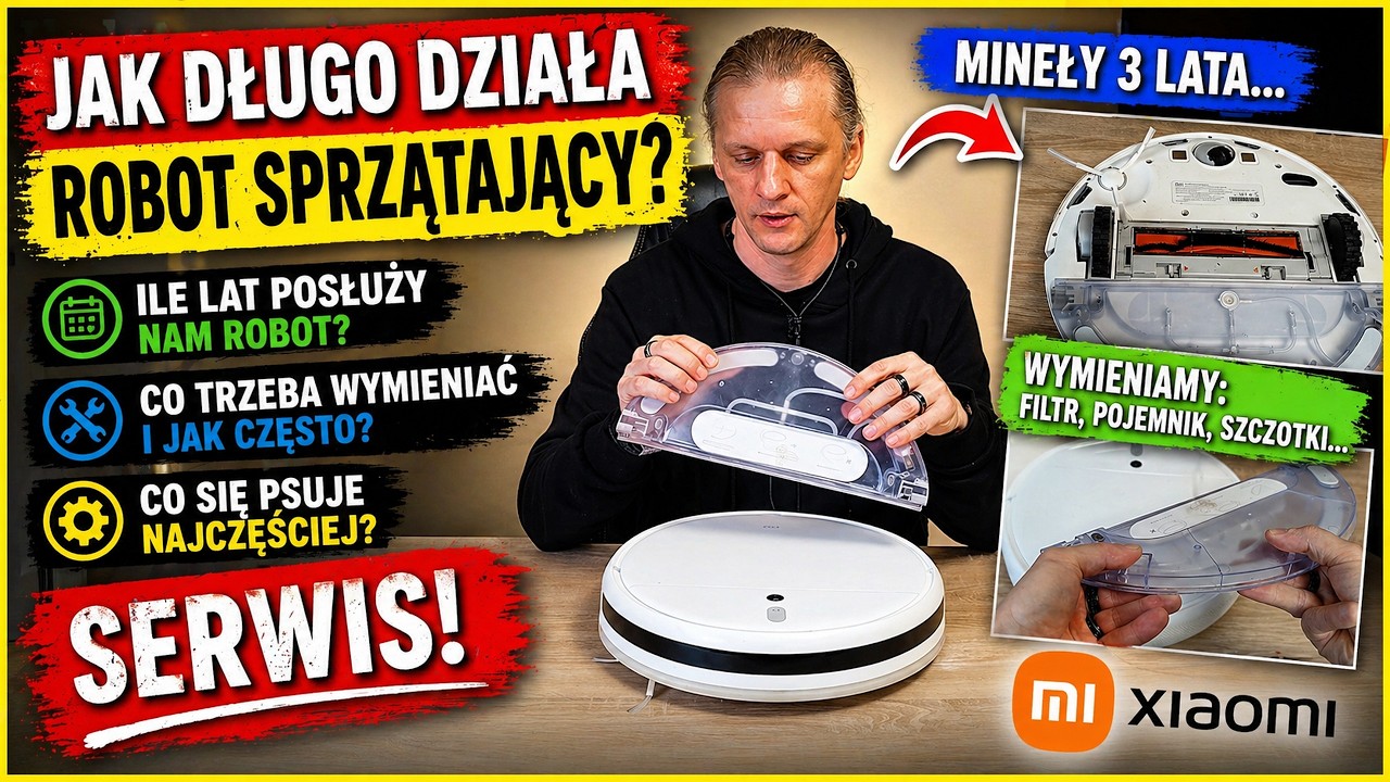 Jak długo działa robot sprzątający xiaomi? Co trzeba wymieniać w robocie sprzątającym? Co się psuje?