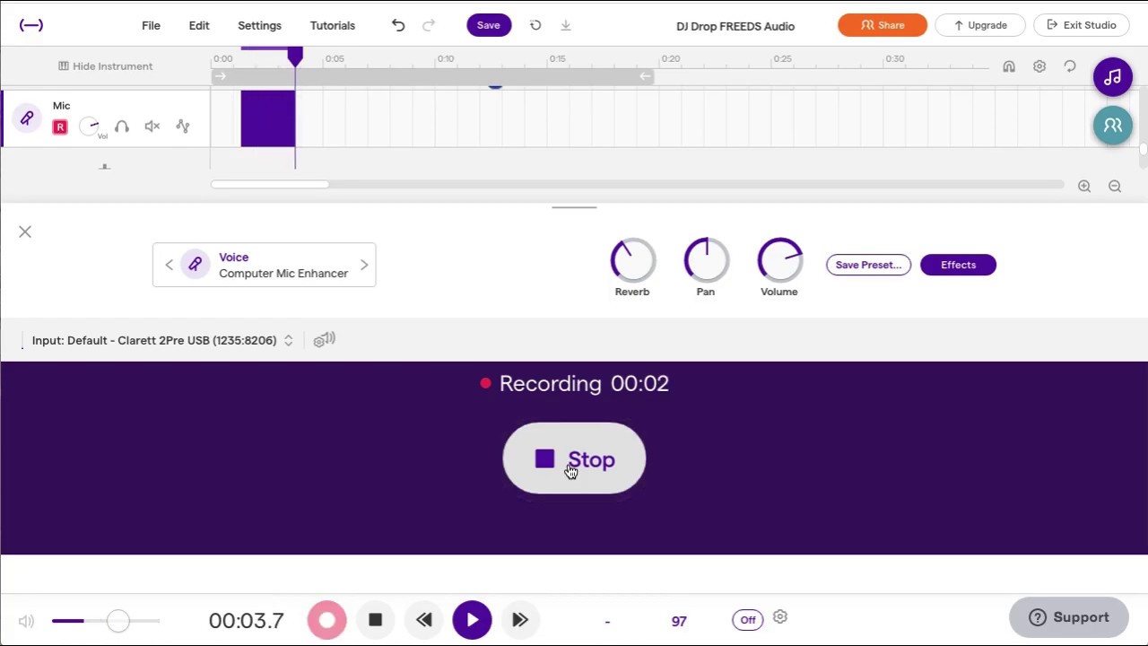 Record Your Voice in Soundtrap Using a Computer or Chromebook