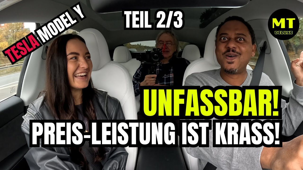 BMW X5 40d vs Tesla Model Y |  | Teil 2 | Die FAHRT im Tesla! LOSLASSEN ist gar nicht schwer!