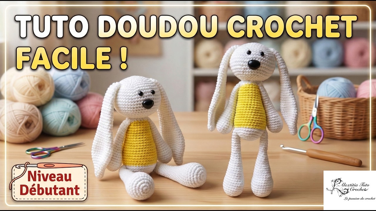 Tuto doudou chien, lapin  au crochet