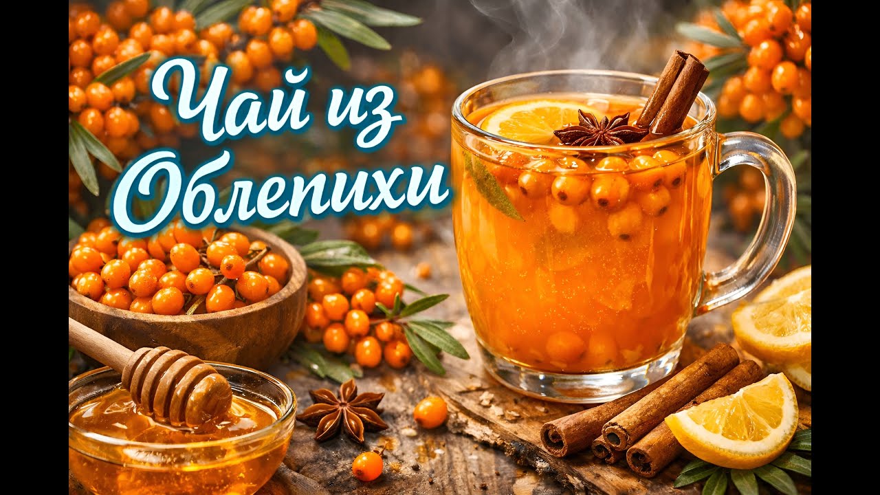 🍊 Чай с облепихой — ароматный, витаминный и согревающий!