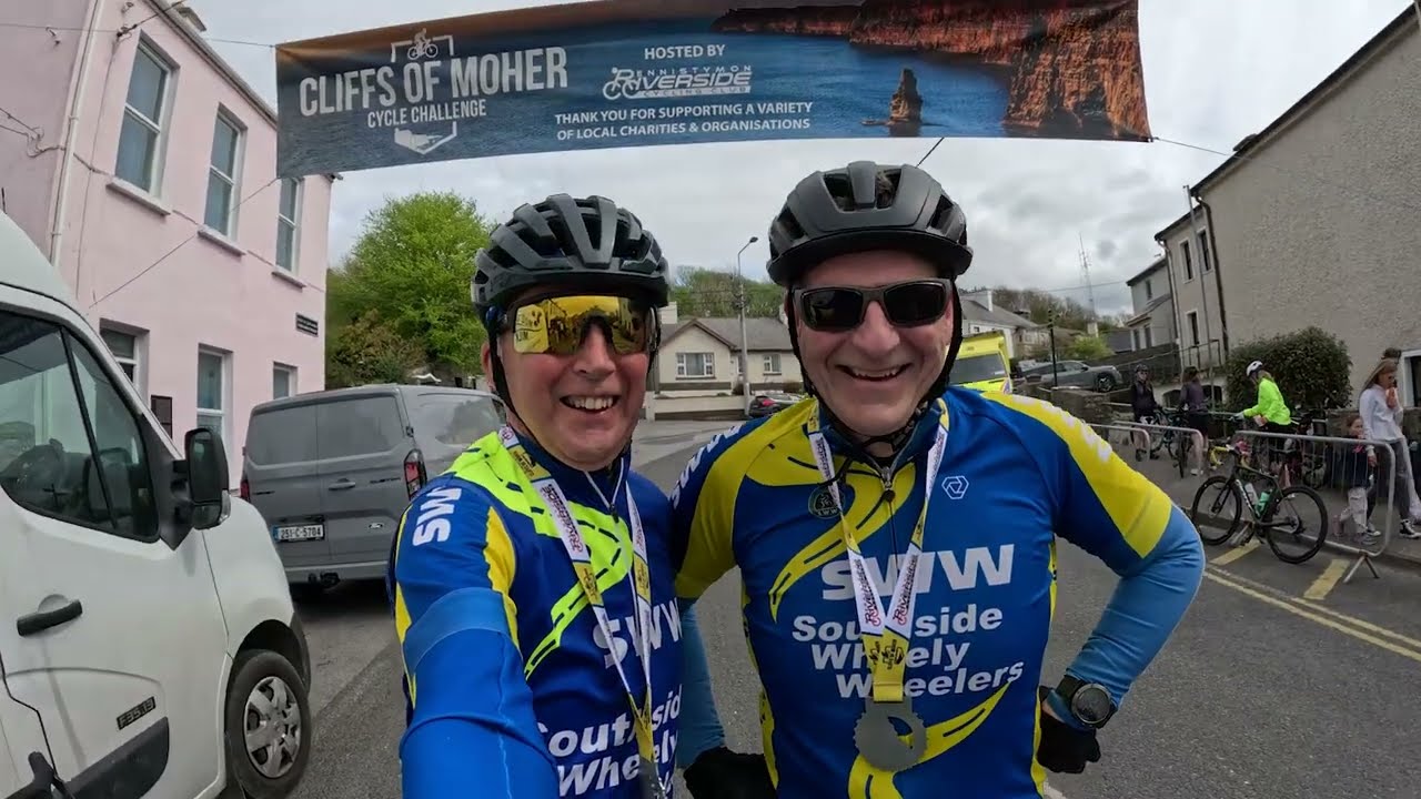 Cliffs of Moher Cycle Challenge 2025, Co Clare, Ireland.  Cycling with Paul Gammell.