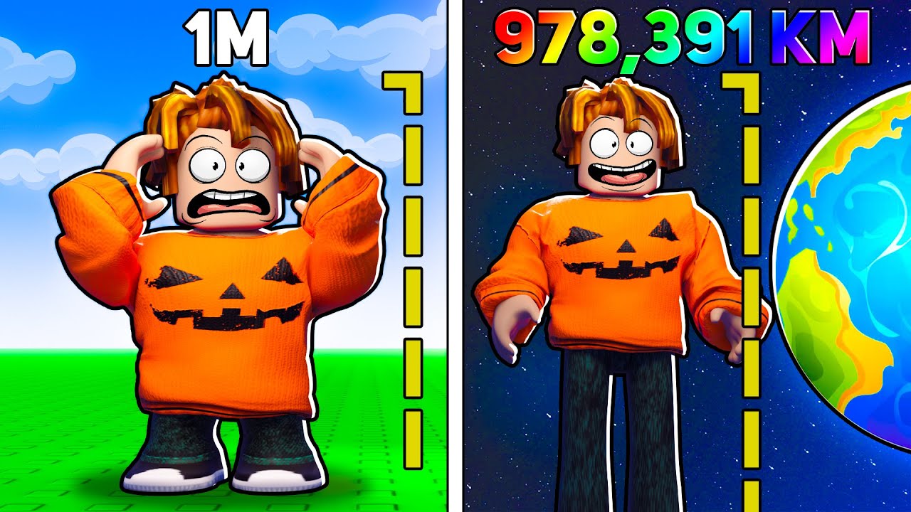 I Grew 978,391,489 KILOMETERS! 😱 Get Tall and Fall in Roblox
