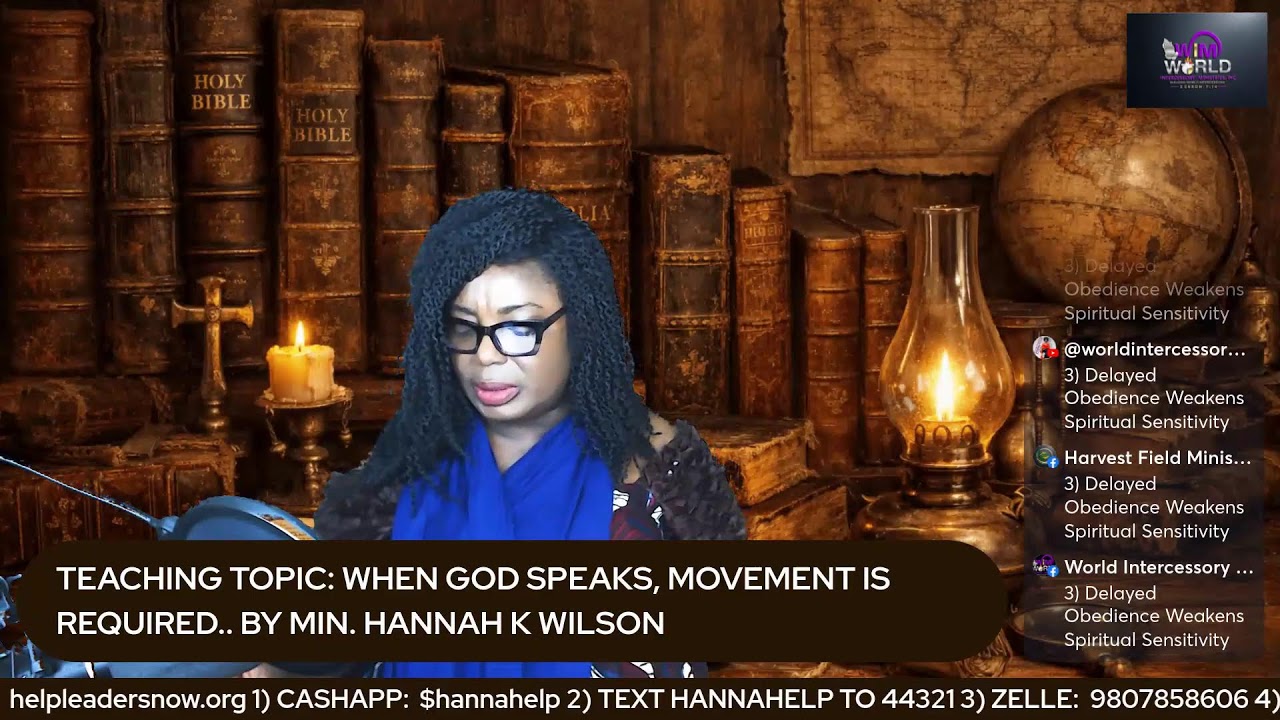 PRAYER FOCUS: Pull Me Up, God .  TEACHING TOPIC: WHEN GOD SPEAKS, MOVEMENT IS REQUIRED.