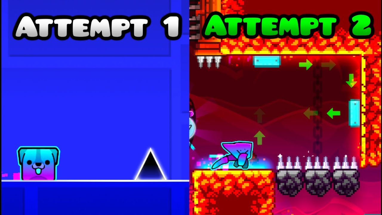 Geometry Dash, но каждая часть СЛУЧАЙНА!