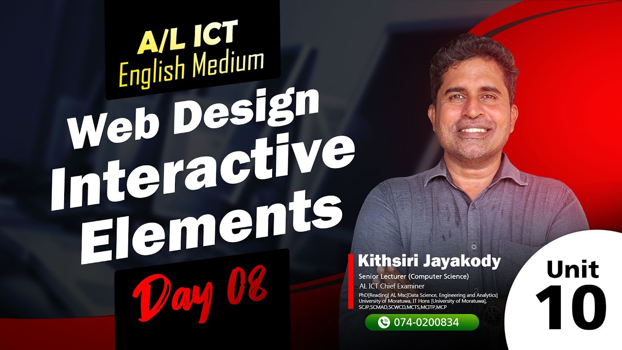 UNIT 10 web design interactive elements day 08