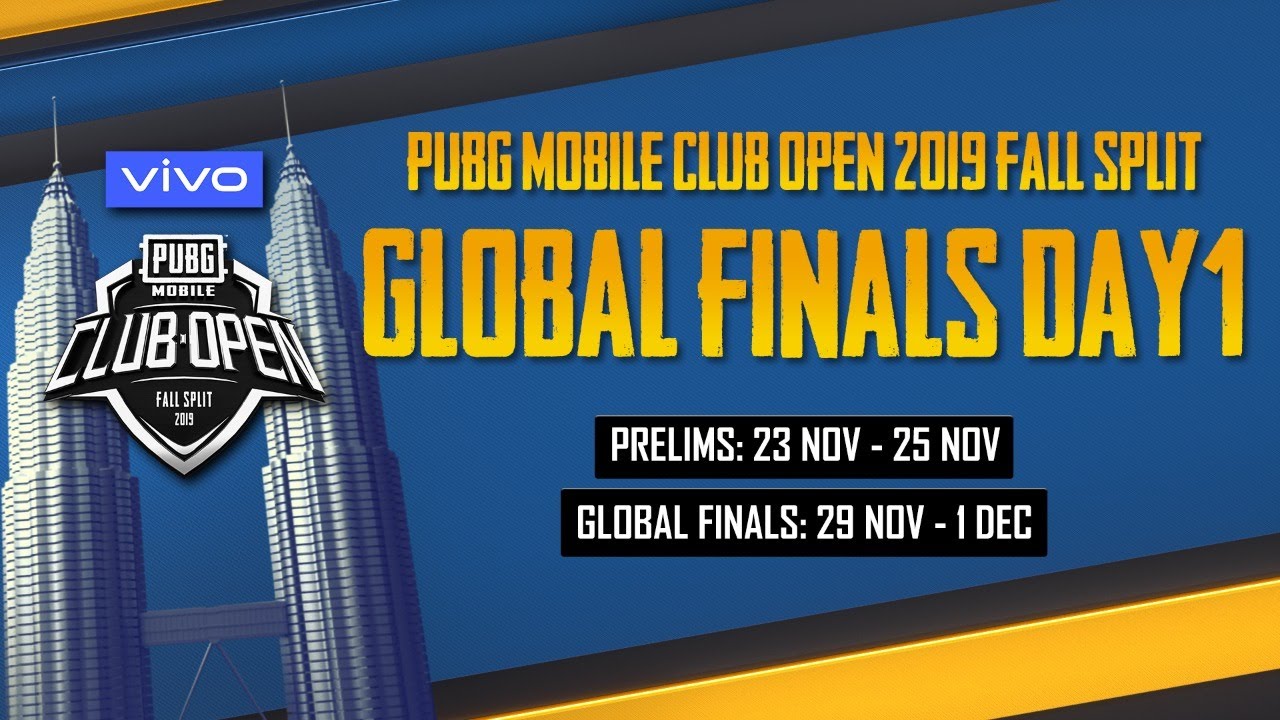 [RU] PMCO Global Finals День 1 | Vivo | Осенний сплит | PUBG MOBILE CLUB OPEN 2019