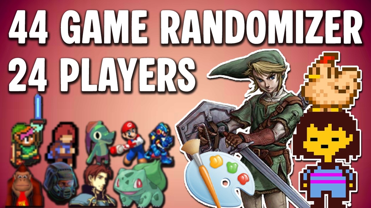 44 Game, 24 Player Randomizer! - Twilight Princess, Stardew Valley, Undertale, and Paint