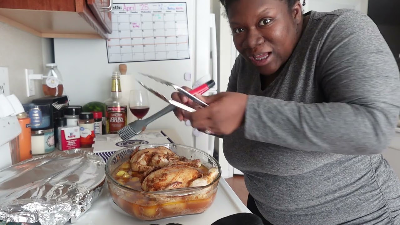 COOKING WITH CHAOS| HOW TO MAKE CORNISH HENS & ROASTED POTATOES | COOKING FOR A FAMILY OF 5