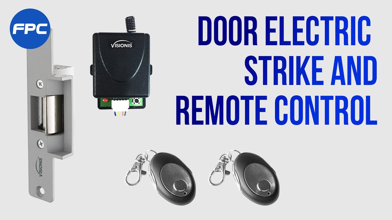 One Door Access Control Kit with Electric Strike, Wireless Receiver and Remote Control