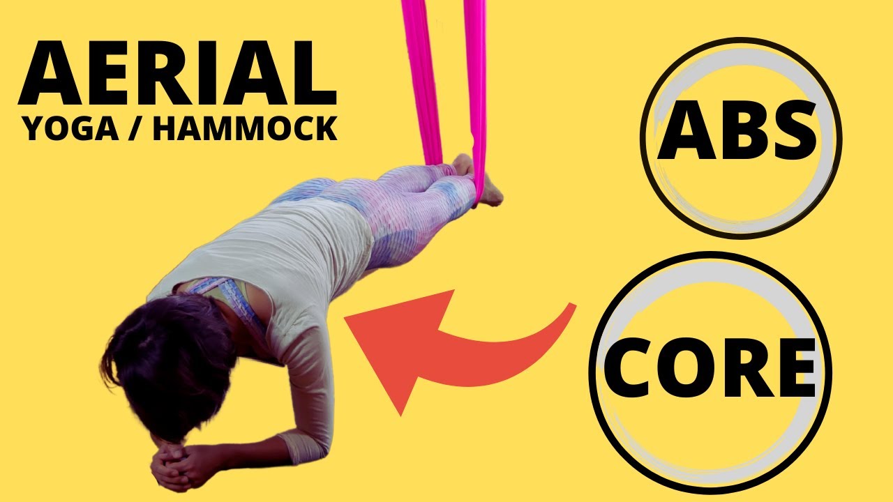 10 min Aerial Yoga CORE ABS Workout and Exercise | At Home