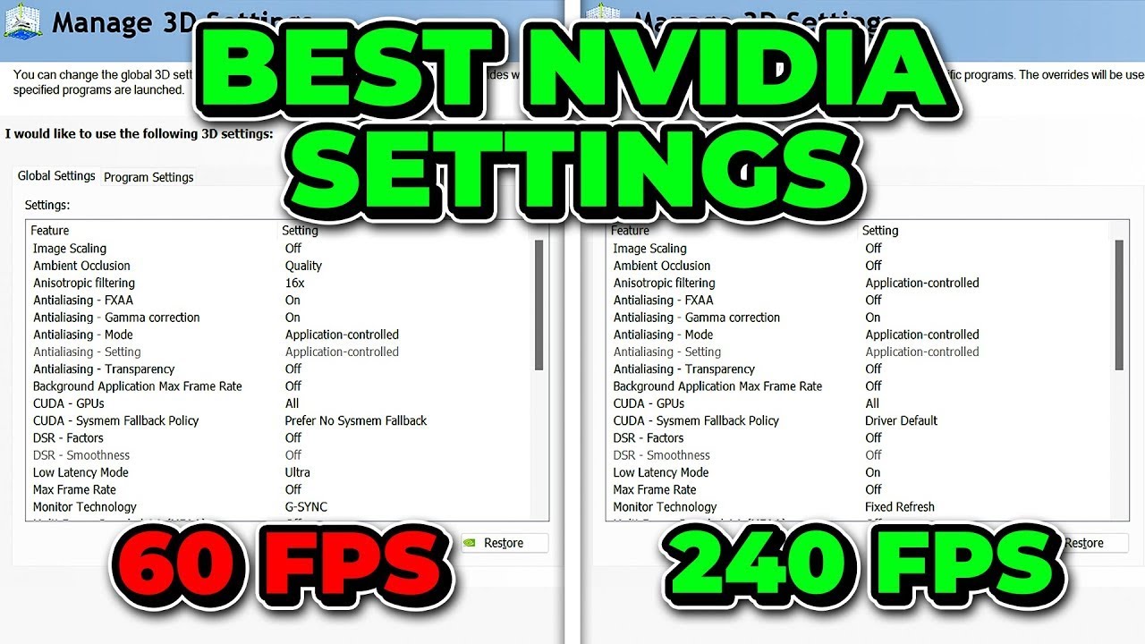 🔧 NVIDIA CONTROL PANEL: BEST SETTINGS TO BOOST FPS PUBG 🔥 | Optimize NVIDIA ✔️ WINDOWS 10 /11✔️