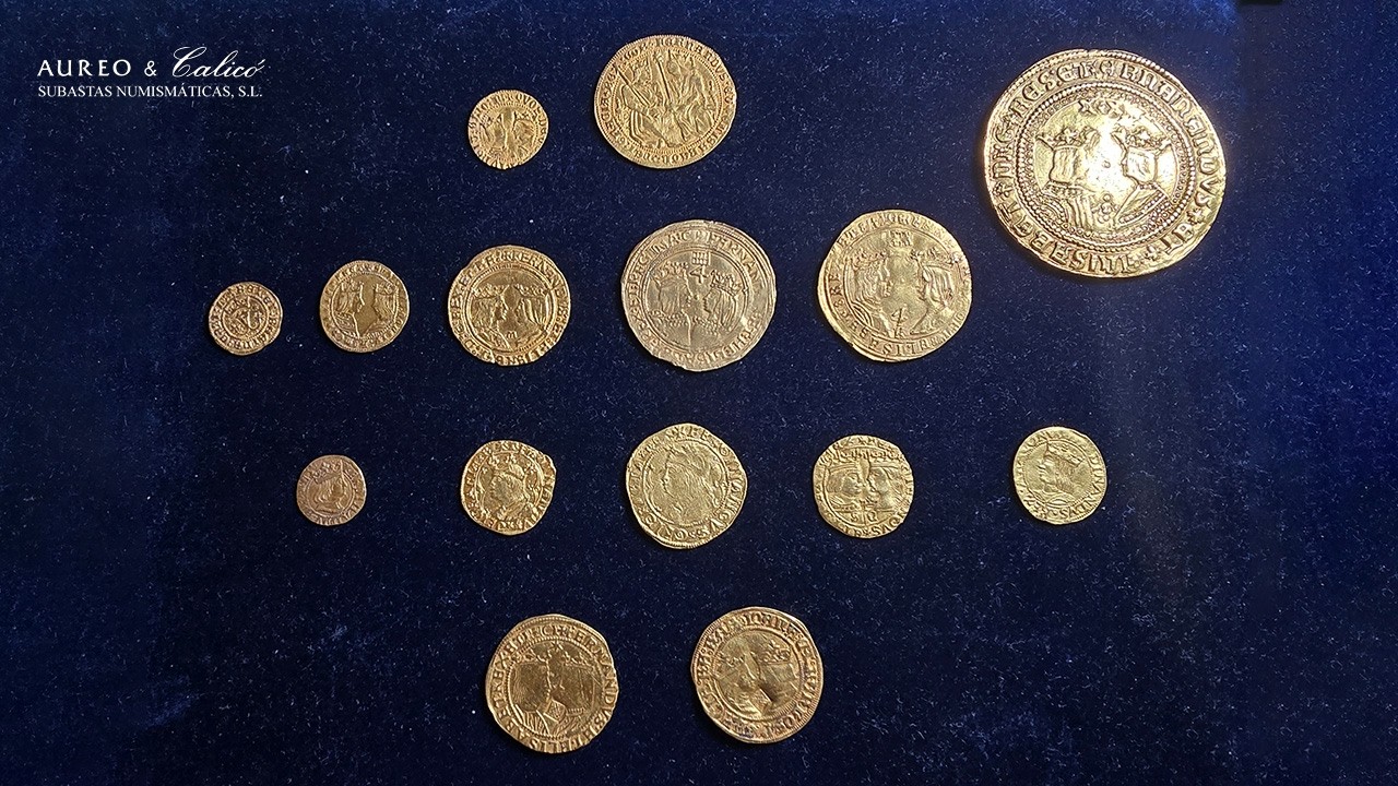 👑 EL TESORO DE LOS REYES CATÓLICOS: 20 Excelentes y MONEDAS DE ORO | Subasta Áureo & Calicó