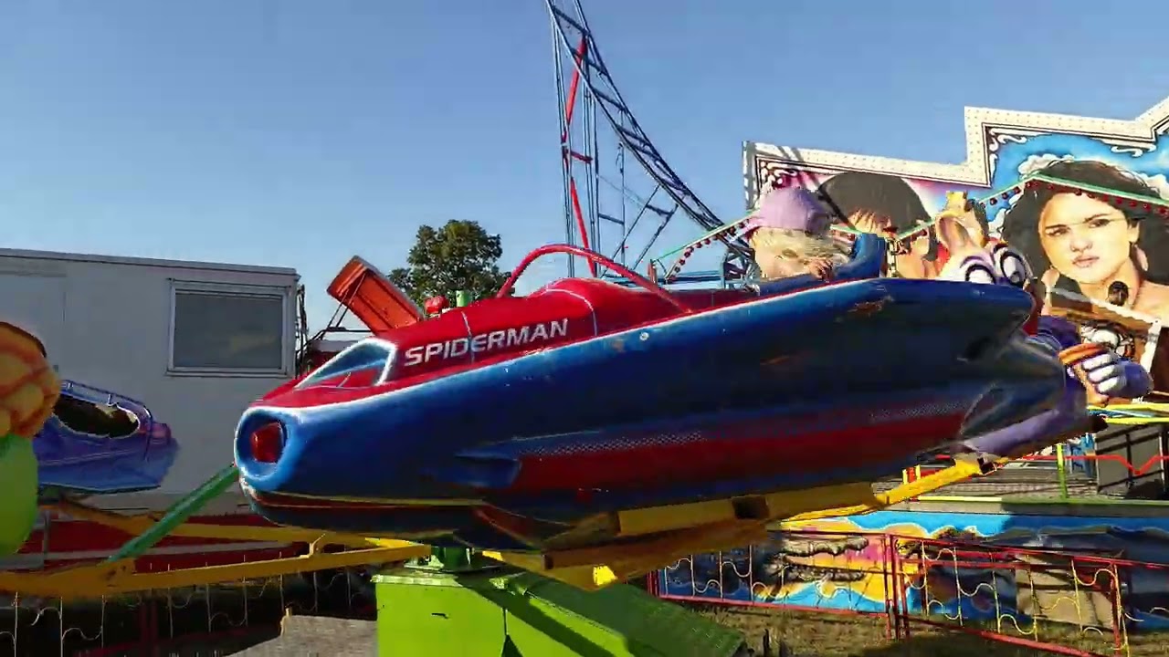 Pout Vavřinec 2024 s dcerou, atrakce malá hydraulika, jízda na Bumper cars drobná nehoda ☼ #kolotoce