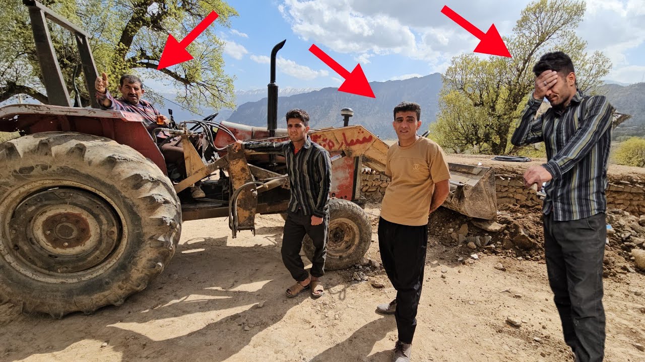 🔹 Shahab's hard day with the tractor 🌱But Sakineh's absence breaks his heart 💔